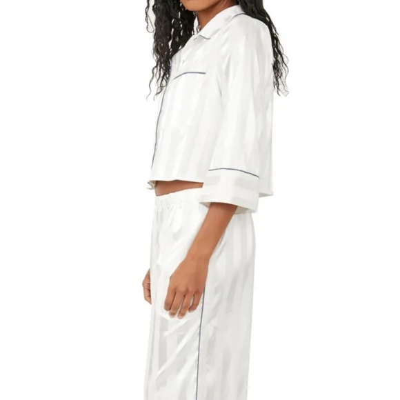 NWT Free People Pajama Party Ivory Pajamas - Picture 3 of 4